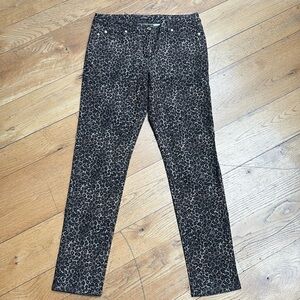 J. McLaughlin Leopard Print Jean. Size 12